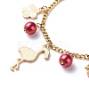 Alloy Enamel Charm Bracelets BJEW-JB08707-03-5