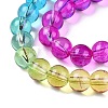 Baking Paint Transparent Glass Beads X-DGLA-M001-8mm-04-3
