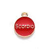 Alloy Enamel Pendants X-ENAM-S124-01B-07L-3