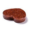 Resin with Natural Red Jasper Chip Stones Ashtray DJEW-F015-03B-3