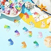 10Pcs UV Printing Acrylic Pendants TACR-YW0003-22A-4