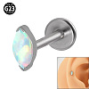 G23 Titanium Cubic Zirconia Horse Eye 17 Gauge Internally Threaded Labrets for Women Men WG9E7C9-10-1