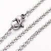 Non-Tarnish 304 Stainless Steel Necklace LS-MAK-K004-17P-2