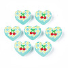 Transparent Printed Acrylic Beads MACR-S373-124-H03-2