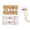 CRAFTDADY 220Pcs 11 Styles Paper Necklace Display Cards CDIS-CD0001-03-14