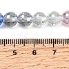 Electroplate Glass Beads Strands EGLA-D300-06-8mm-03-4