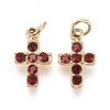 316 Surgical Stainless Steel Tiny Cross Charms X-STAS-F256-023C-G-2