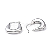 Rack Plating Brass Handbag Shape Hoop Earrings for Women EJEW-F306-06P-3