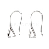 Rhomdium Plated 925 Sterling Silver Earring Hooks STER-NH0001-71A-P-1