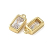 Brass Micro Pave Cubic Zirconia Pendants KK-P290-29G-2
