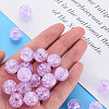Transparent Crackle Acrylic Beads MACR-S373-66B-N15-5