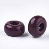 Opaque Acrylic European Beads LS-X-SACR-T344-06D-2