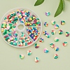 98~105Pcs 7 Colors Handmade Polymer Clay Beads CLAY-YW0001-49-5