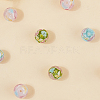 30Pcs 3 Colors Round Lampwork Beads LAMP-LT0001-01-7