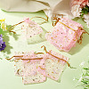 30Pcs Gold Stamping Moon Star Organza Drawstring Gift Bags ABAG-TA0002-21G-5