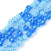 Handmade Millefiori Glass Bead Strands X-LAMP-J035-4mm-09-1