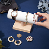 T-Shaped Bar PU Leather Bracelet Display Stands with Wooden Base AJEW-WH0471-127C-3