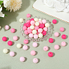 Rubberized Style Imitated Silicone Acrylic Beads MACR-PA0001-06A-01-3