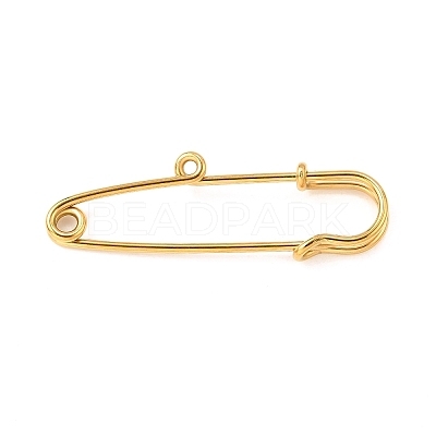Ion Plating(IP) 304 Stainless Steel Safety Pins Brooch Findings STAS-K252-05A-G-01-1