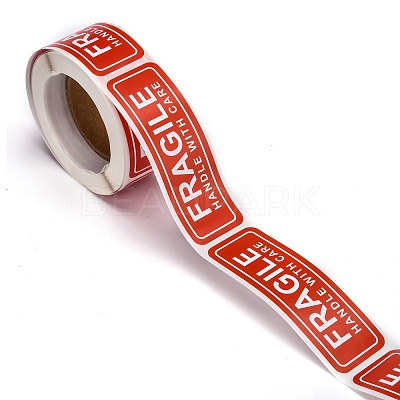 Fragile Stickers Handle with Care Warning Packing Shipping Label DIY-E023-04-1
