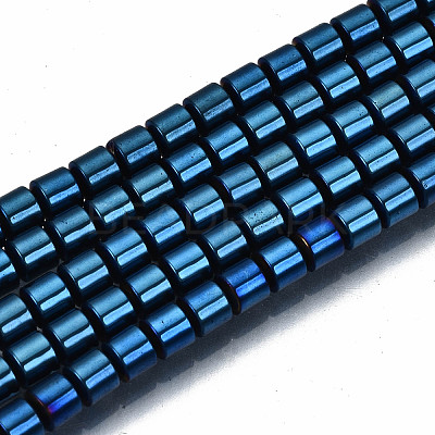 Electroplate Non-magnetic Synthetic Hematite Beads Strands G-T114-61-04-1