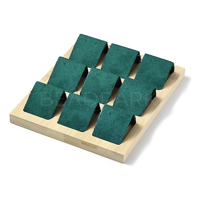 9-Slot Rectangle Wood Earring Display Stands EDIS-R027-04F-1