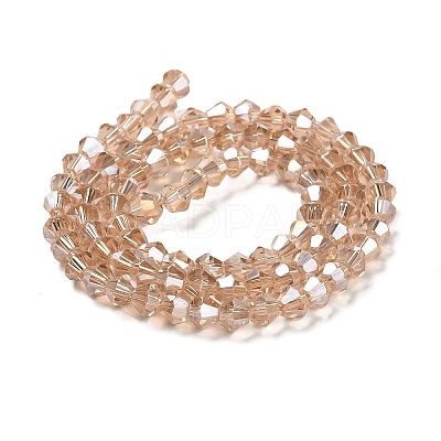 Transparent Electroplate Glass Beads Strands LS-GLAA-F029-2mm-A12-1