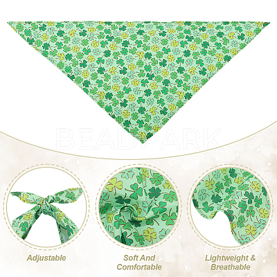 4Pcs 4 Styles Triangle Polyester Pet Handkerchi AJEW-CP0006-08B-06-1