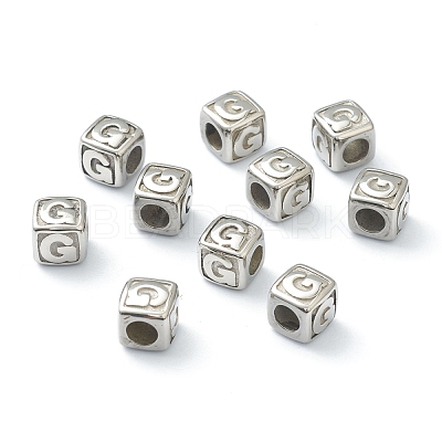 Tarnish Resistant 304 Stainless Steel European Beads STAS-H145-01G-P-1