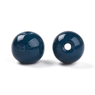 Opaque Solid Color Glass Beads X1-GLAA-N007-8mm-A06-1
