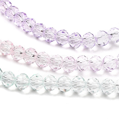 Transparent Painted Glass Beads Strands X-DGLA-A034-T3mm-A23-1