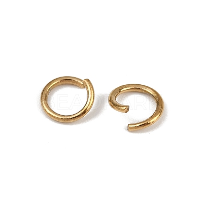 304 Stainless Steel Open Jump Rings X-STAS-Z137-01G-06-1