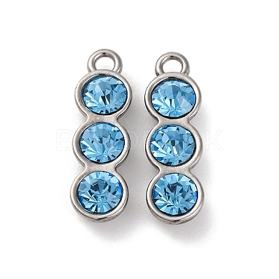 High Polished 304 Stainless Steel Pendants STAS-R005-06P-01-1