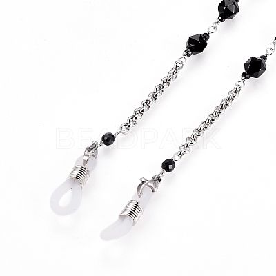Eyeglasses Chains AJEW-L077-01B-1