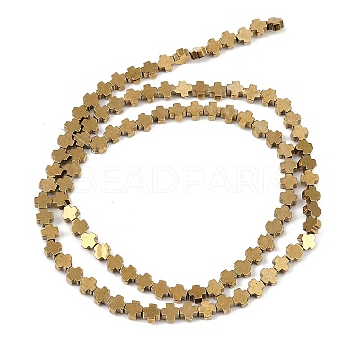 Electroplated Synthetic Non-magnetic Hematite Beads Strands G-J211-A06-02-1