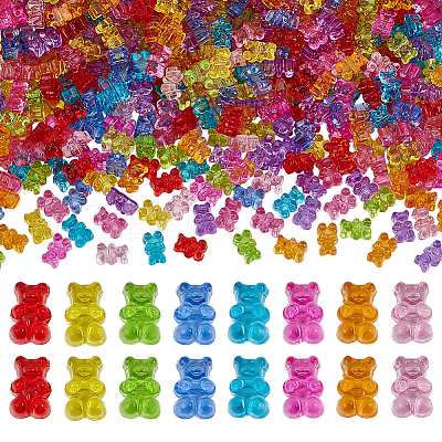 200G Transparent Acrylic Beads OACR-ME0001-09-1