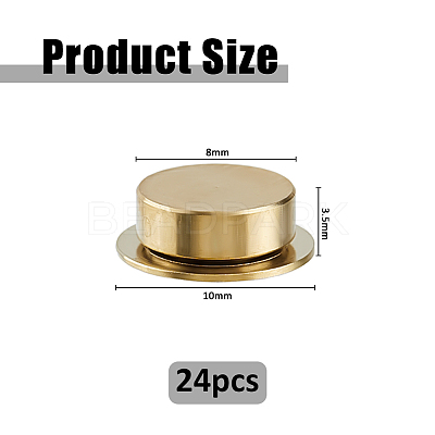24Pcs High Carbon Chromium Bearing Steel Spin Axis DIY-FH0011-17G-1