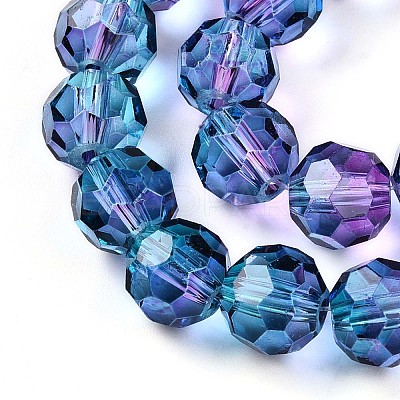 Baking Paint Transparent Glass Beads X1-DGLA-A035-T10mm-A07-1