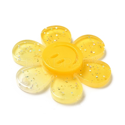 Gradient Color Transparent Acrylic Pendants OACR-H004-01G-1