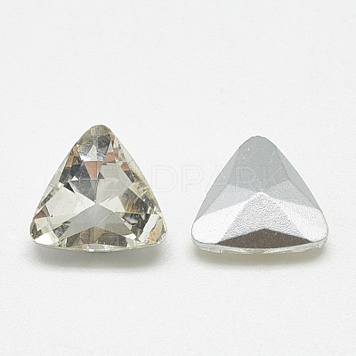 Pointed Back Glass Rhinestone Cabochons RGLA-T087-16mm-01-1