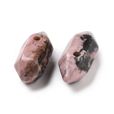 Natural Rhodonite Double Terminal Pointed Pendants G-C007-02A-24-1