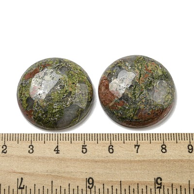 Natural Unakite Cabochons G-C115-02B-27-1