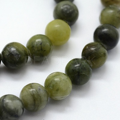 Natural Chinese Southern Jade Beads Strands G-I199-07-12mm-1