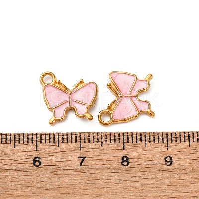 304 Stainless Steel Enamel Charms STAS-Q363-02B-G-1