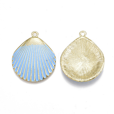 Spray Painted Alloy Pendants PALLOY-T065-20A-1