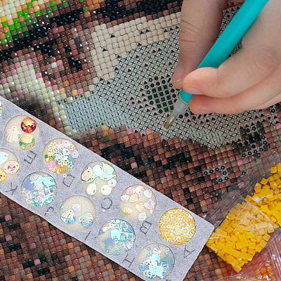 12-Hole Felt Bead Design Boards TOOL-WH0127-38B-1