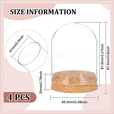 Glass Dome Cover LS-AJEW-WH0165-40A-1