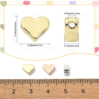 30Pcs 3 Colors Brass Beads KK-YW0004-41-1
