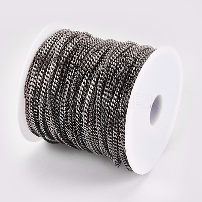 Iron Cuban Link Chains CH-R013-4.5x3mm-B-1