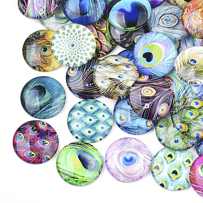 Flatback Glass Cabochons for DIY Projects GGLA-S047-04B-1